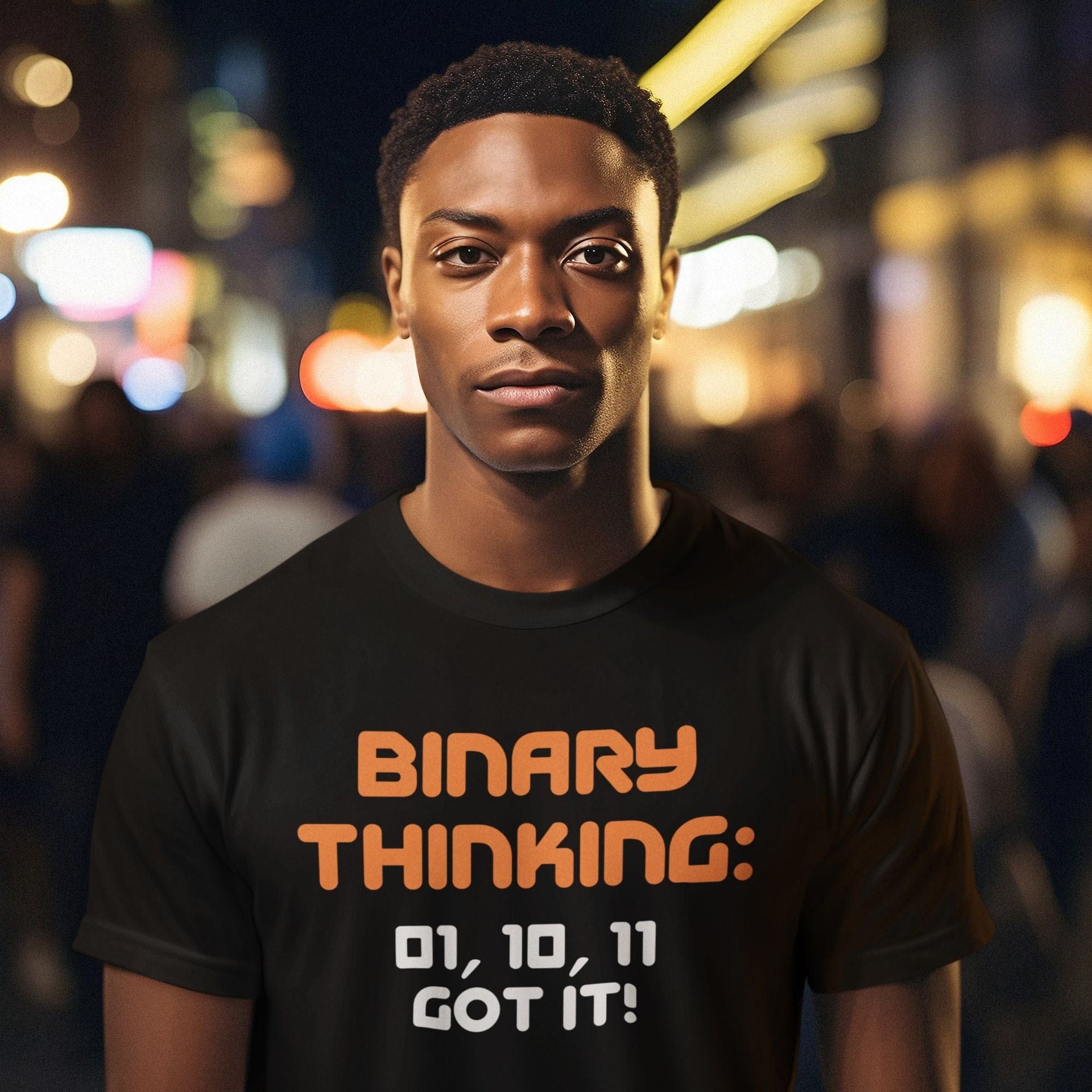 Binary Thinking: 01, 10, 11 Got it! - Men's T-Shirt
