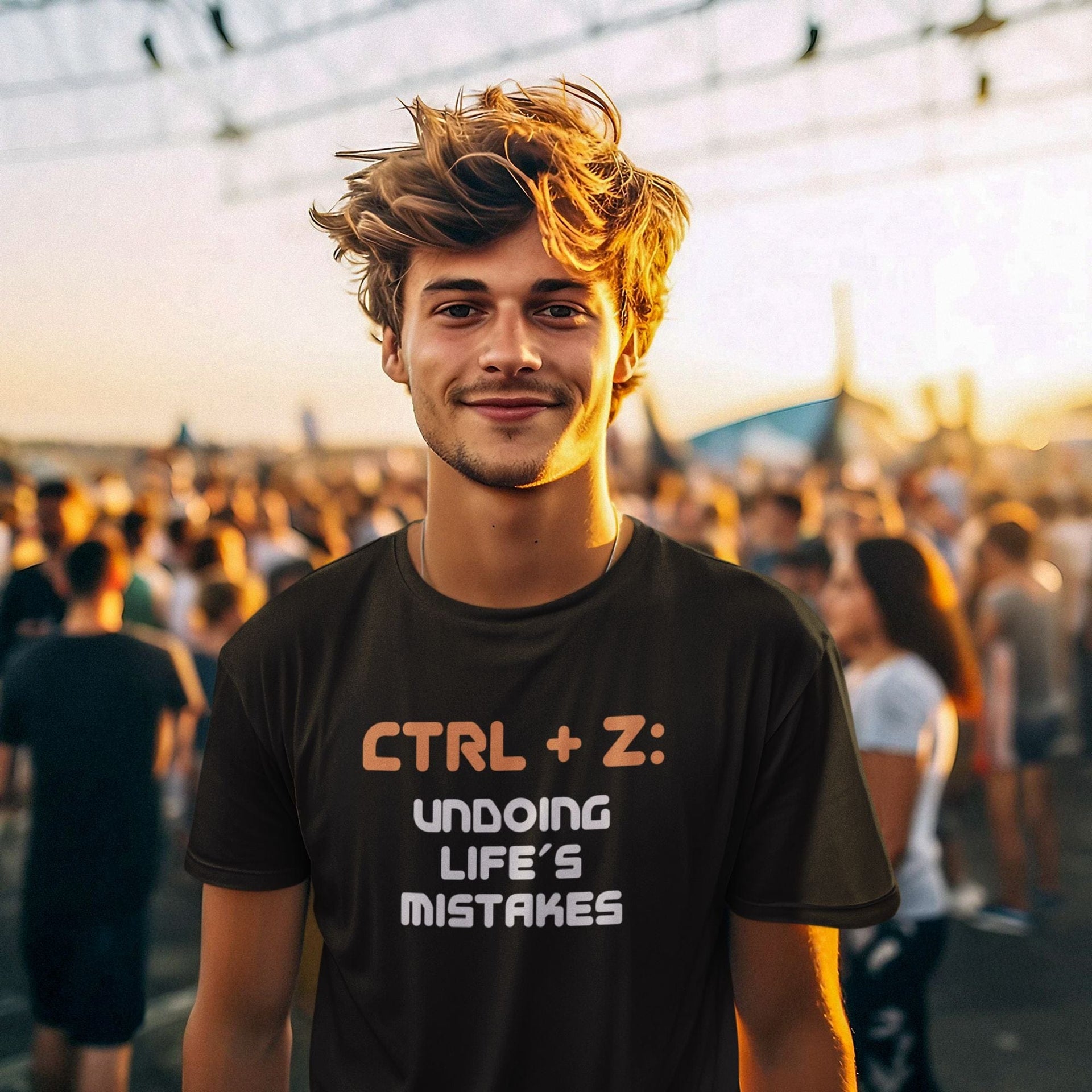 Ctrl + Z: Undoing Life's Mistakes - Men's T-Shirt