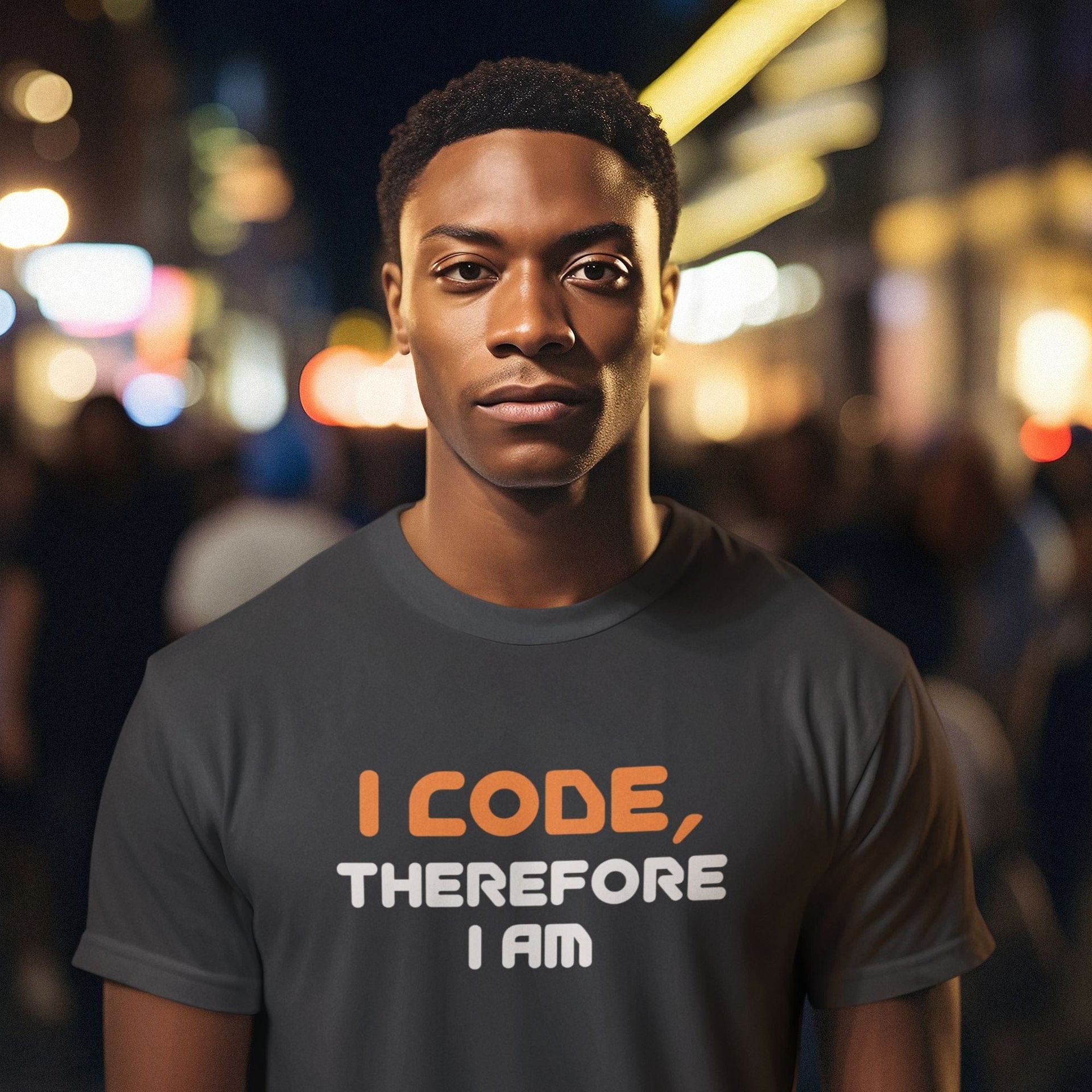 I Code, Therefore I Am - Men's T-Shirt