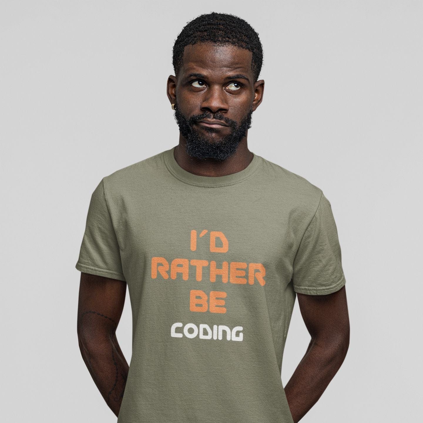 I'd Rather Be Coding - Men's T-Shirt