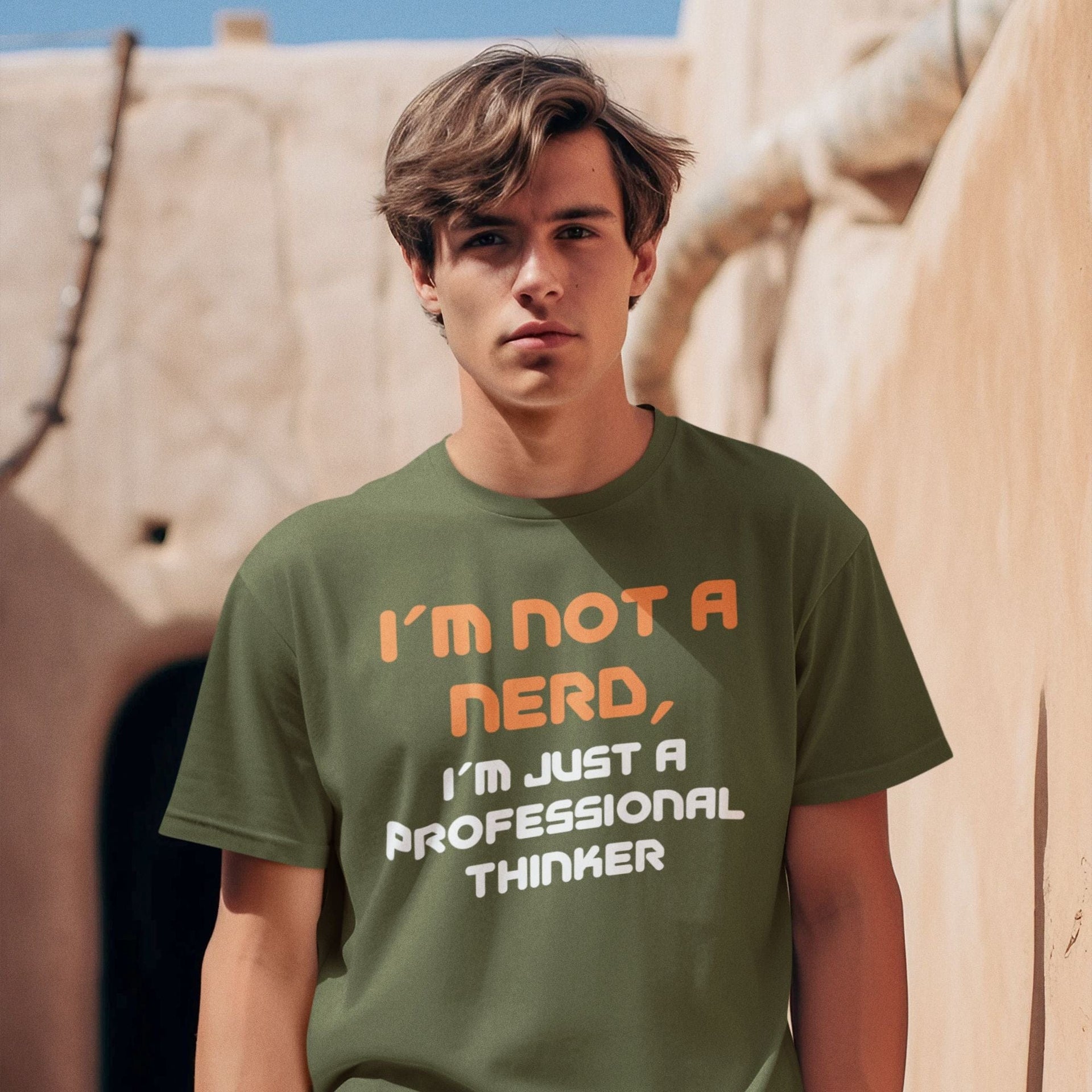 I'm Not a Nerd, I'm Just a Professional Thinker - Men's T-Shirt