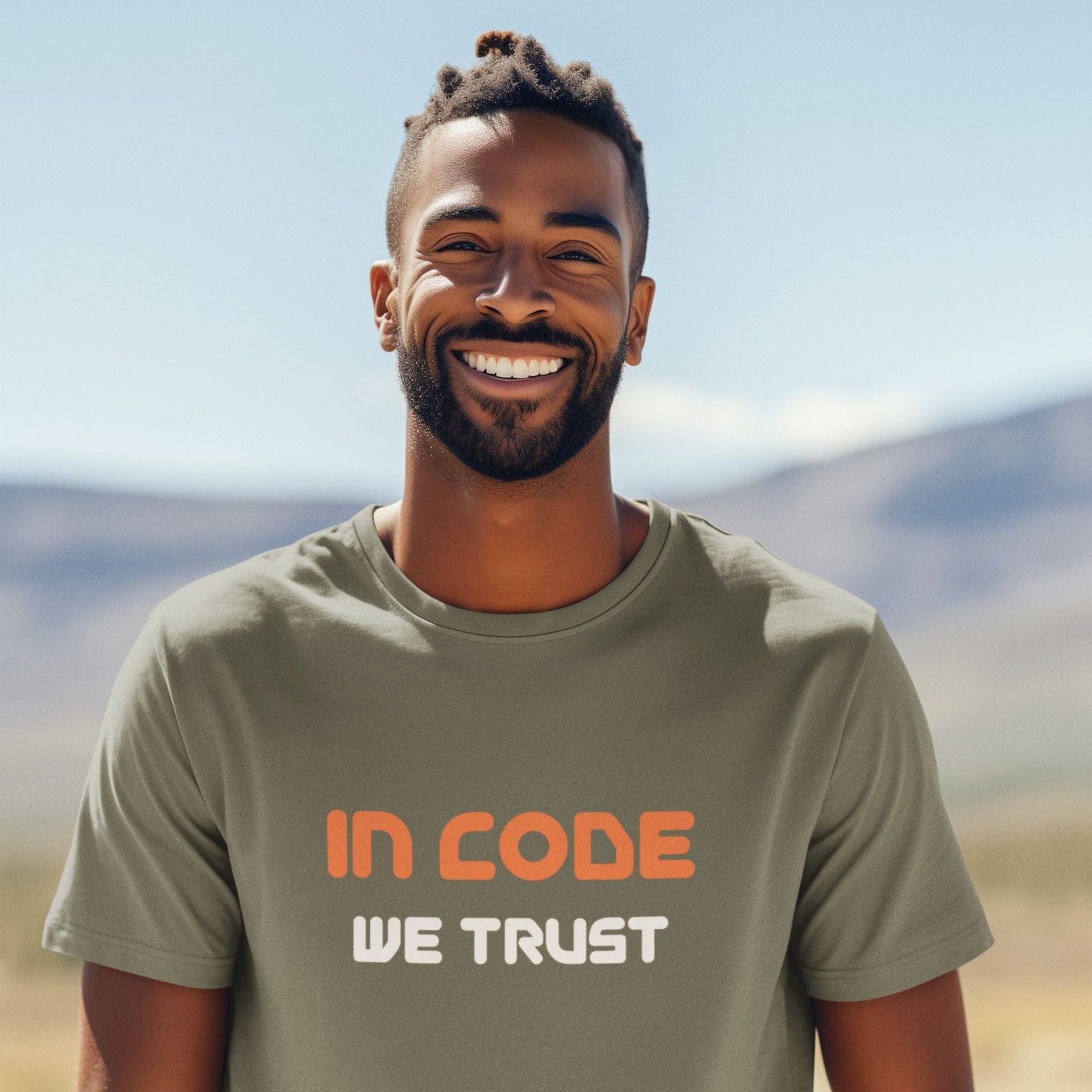 In Code We Trust - Men's T-Shirt