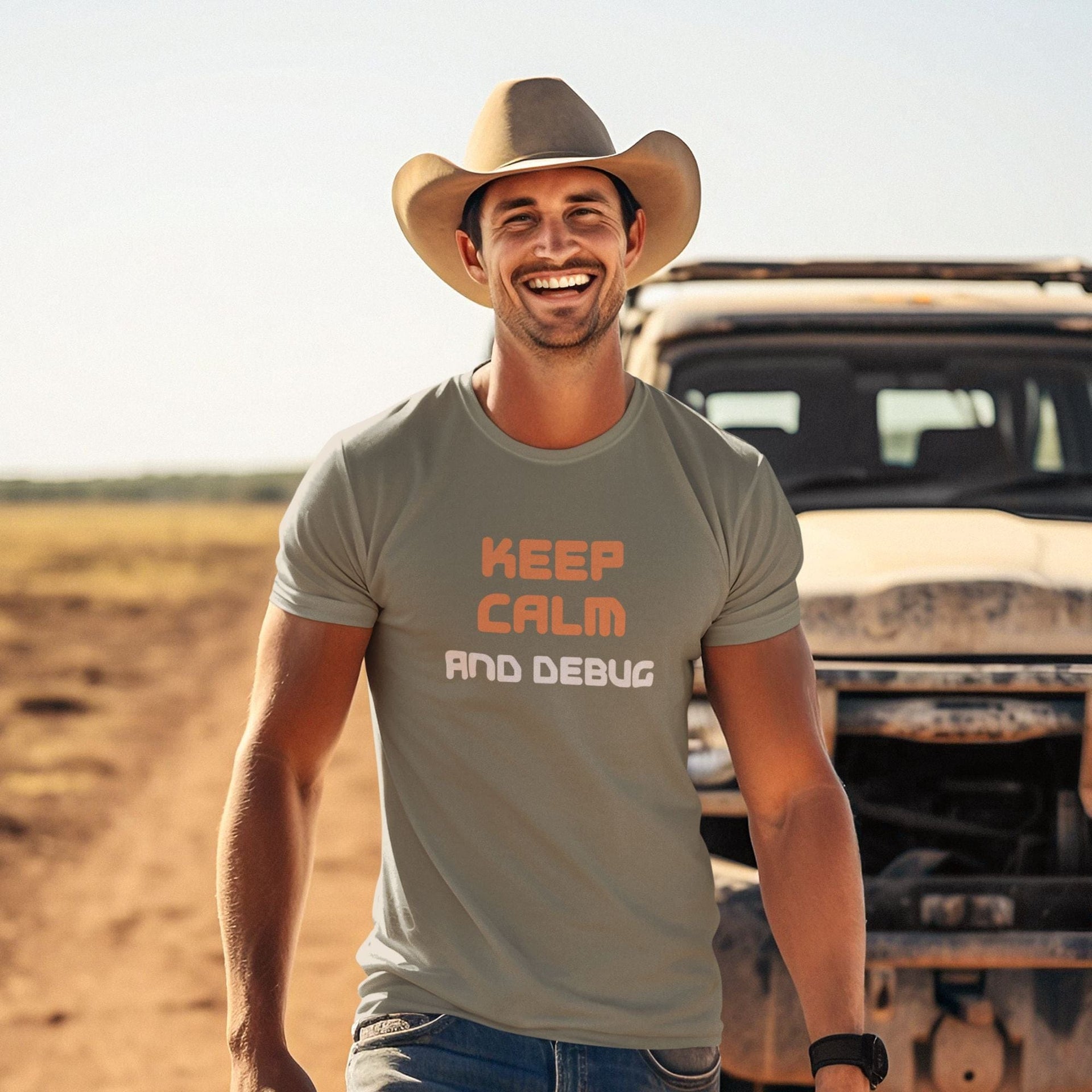 Keep Calm and Debug - Men's T-Shirt